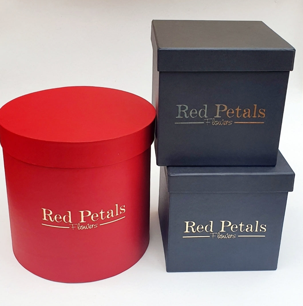 Personalised/Branded Gift or Flower Boxes - with name/logo included - for collection or enquire about delivery